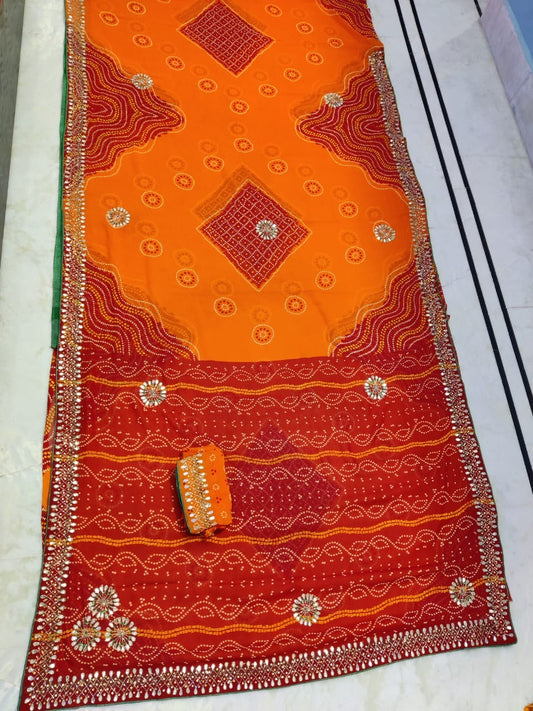 bandhej saree