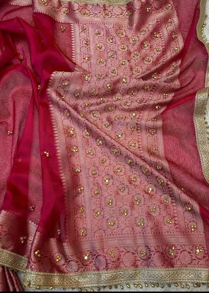 Ghunghroo Tissue saree