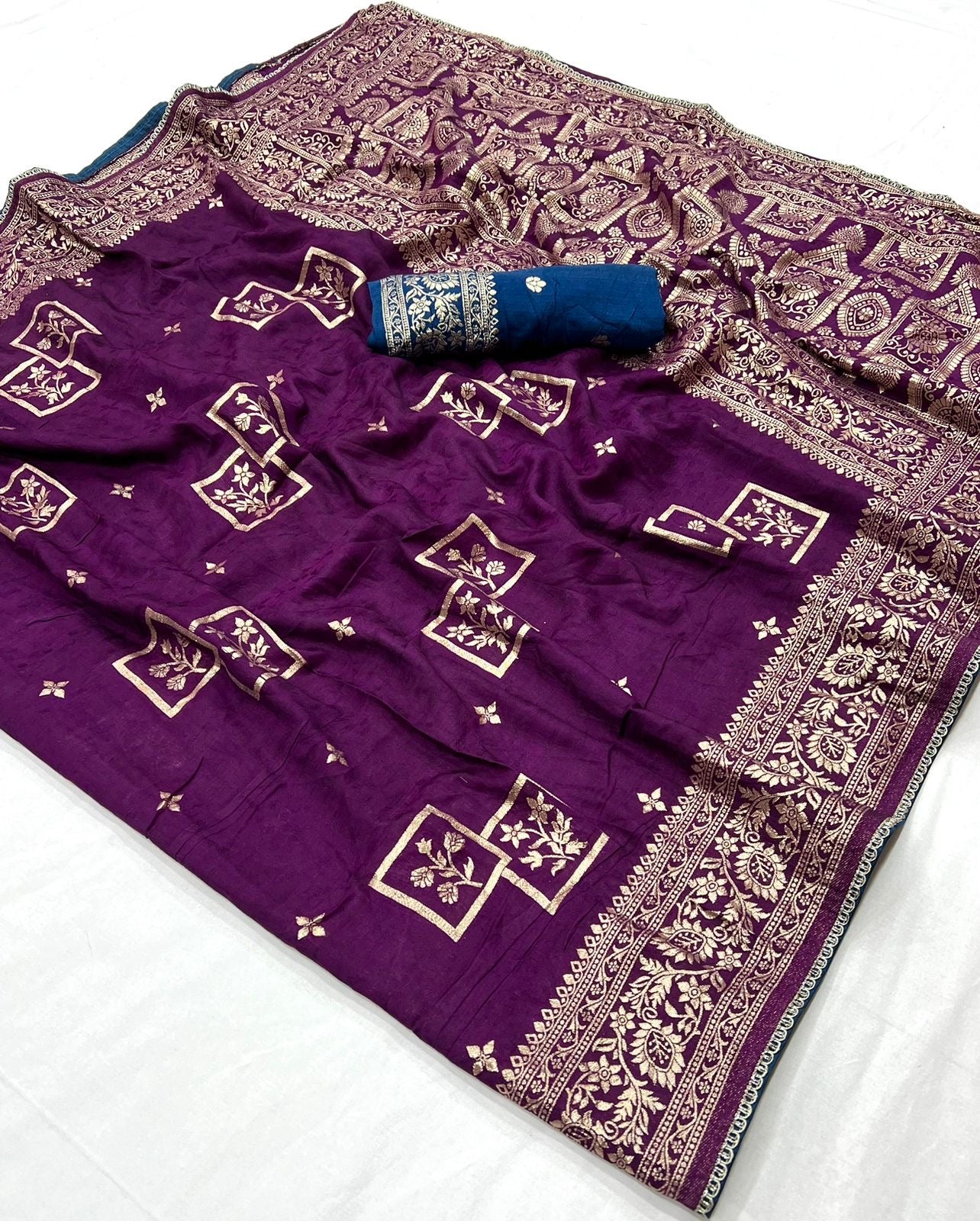 Muslin Silk zari saree