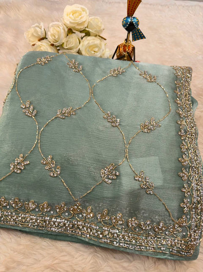 Jimmy Choo jaal design with diamond stone handwork