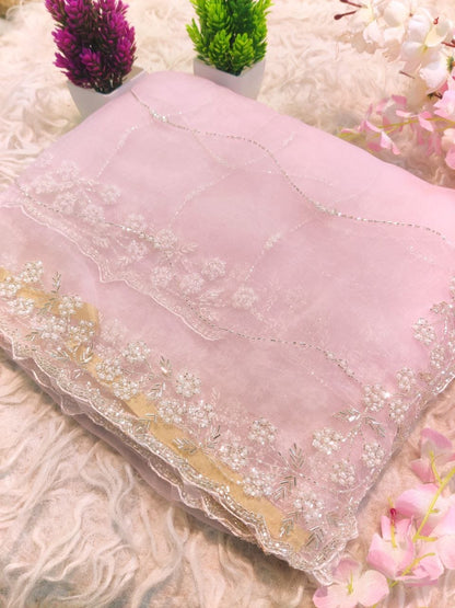 Crystal Tissue Saree