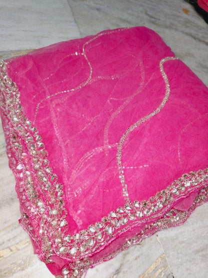 Payal design  net handwork saree