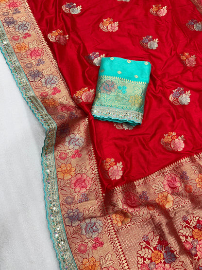 Dolla silk with embroidery saree