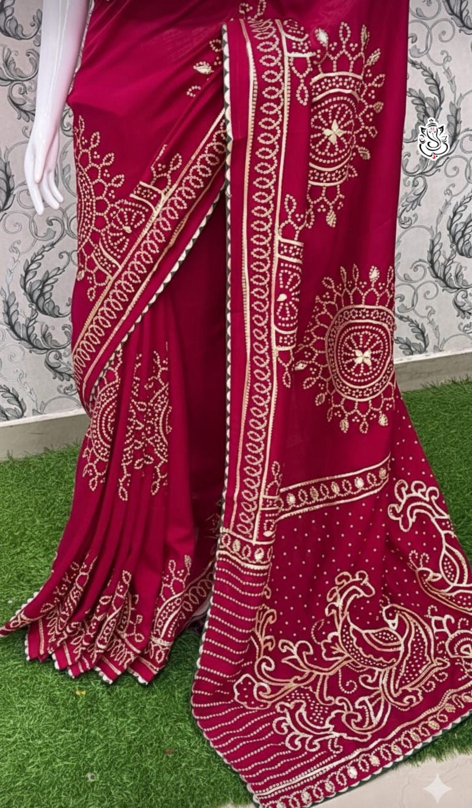 Vichitra silk saree