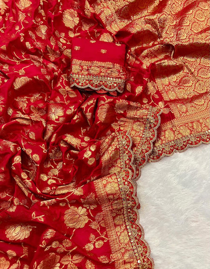 khaddi georgette designer saree in sabyasachi design