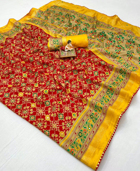 Soft Pashmina Silk Printed Saree
