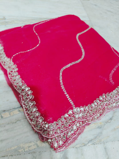 Payal design  net handwork saree