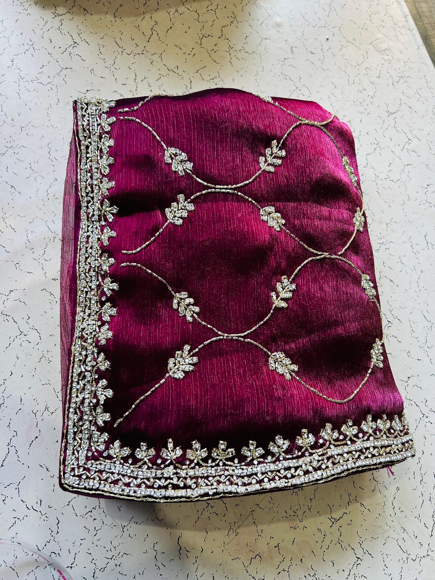 Jimmy Choo jaal design with diamond stone handwork