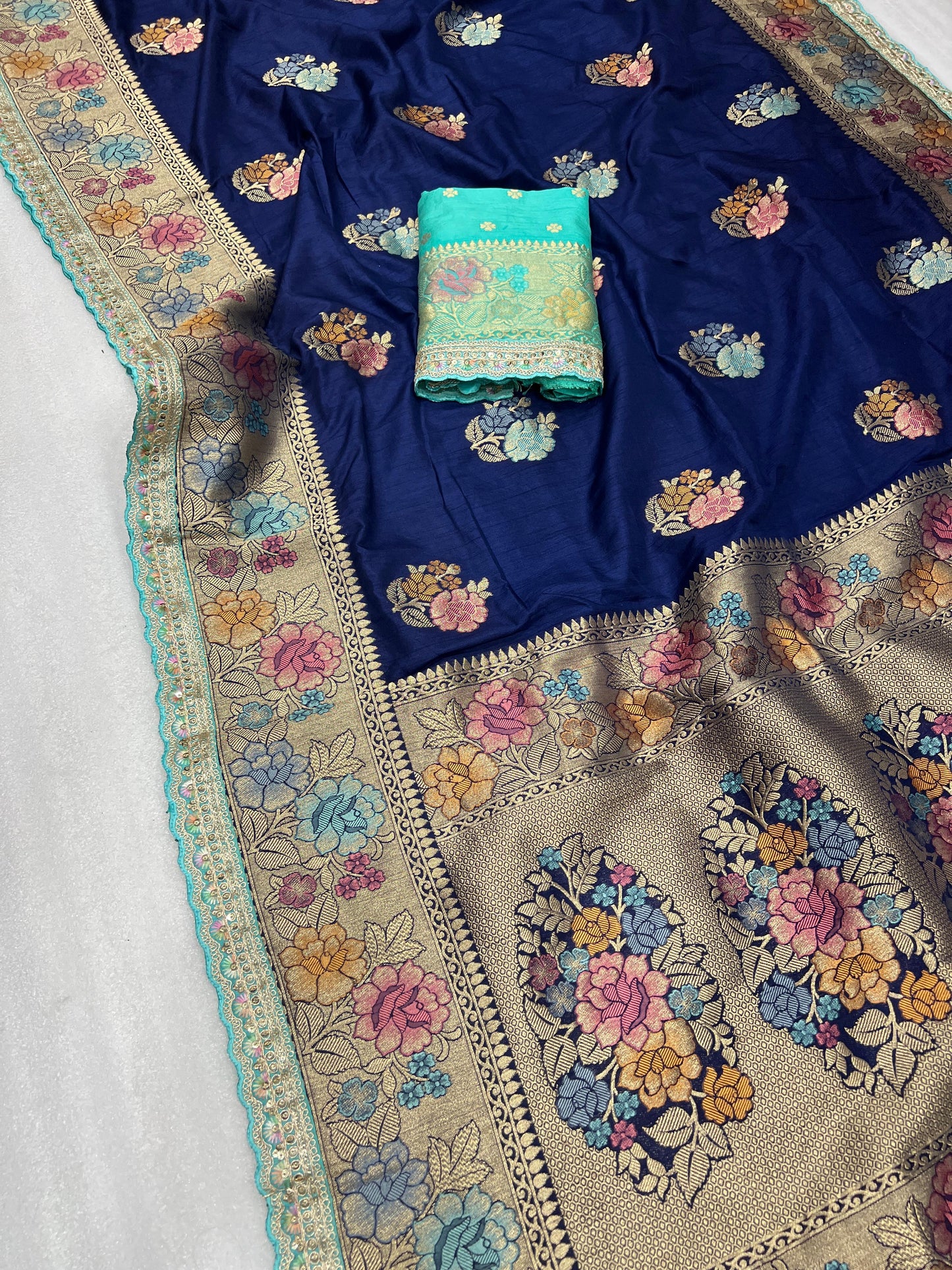 Dolla silk with embroidery saree