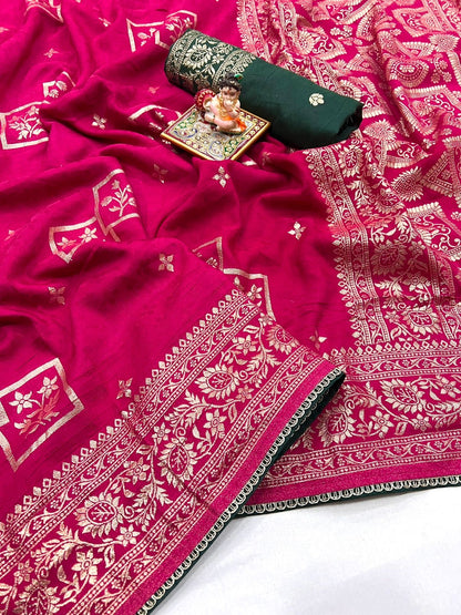 Muslin Silk zari saree