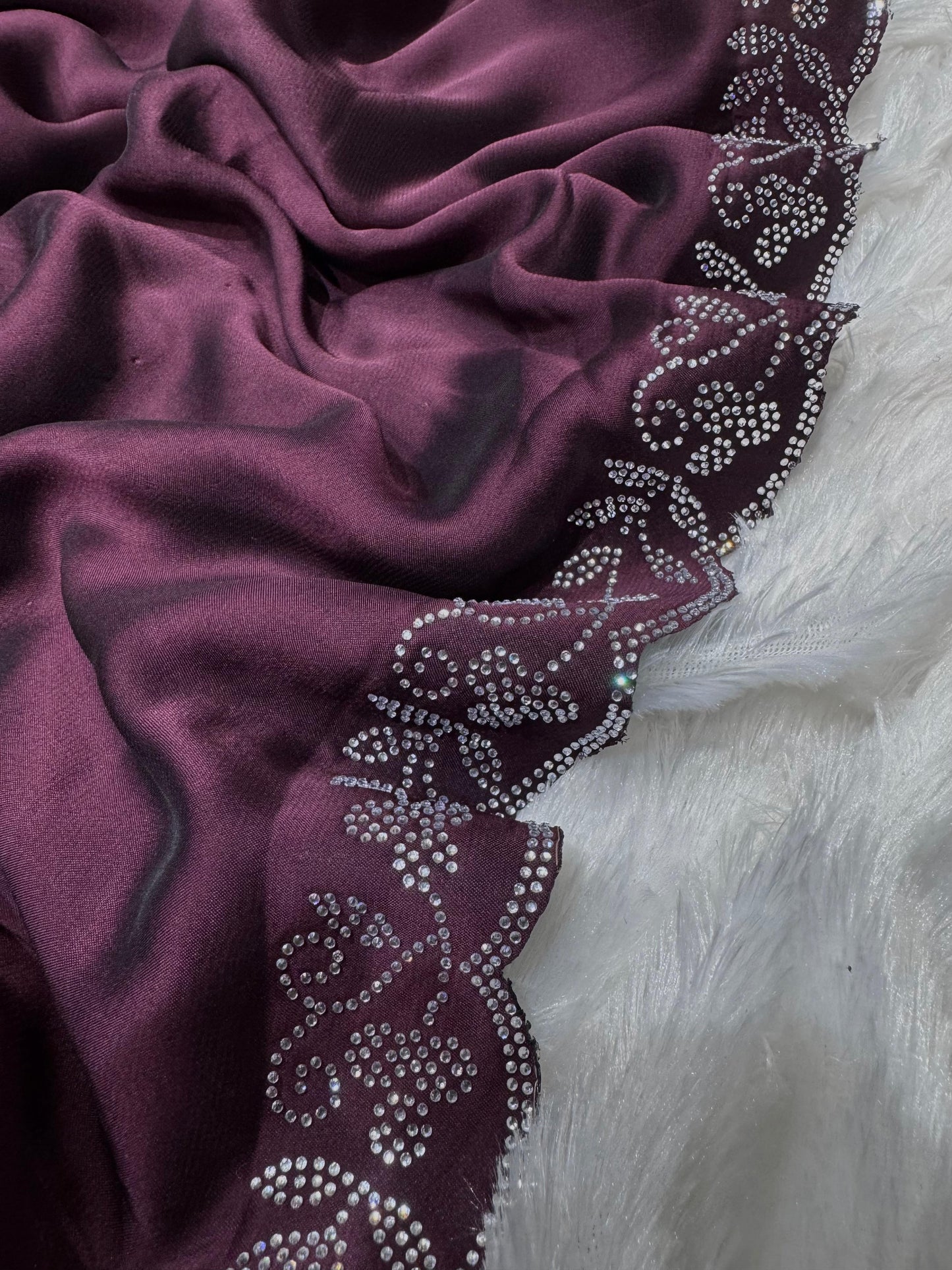 Siroski Diamonds Border in Rangoli silk saree