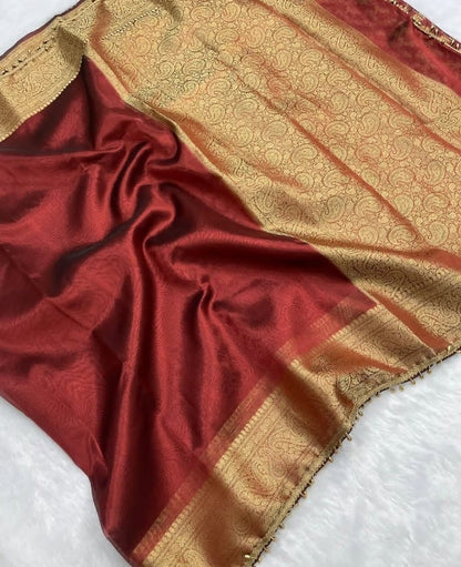 Banarasi SOFT GLASS TISSUE SILK saree