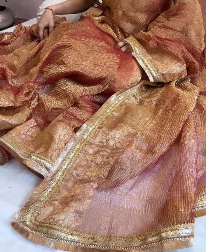 Banarasi SOFT GLASS TISSUE SILK saree