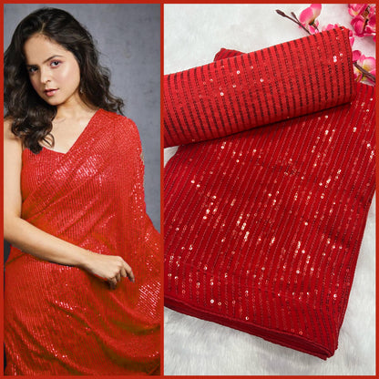 Heavy Georgette sequence saree