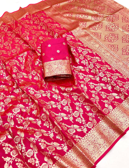 Soft banarasi silk saree