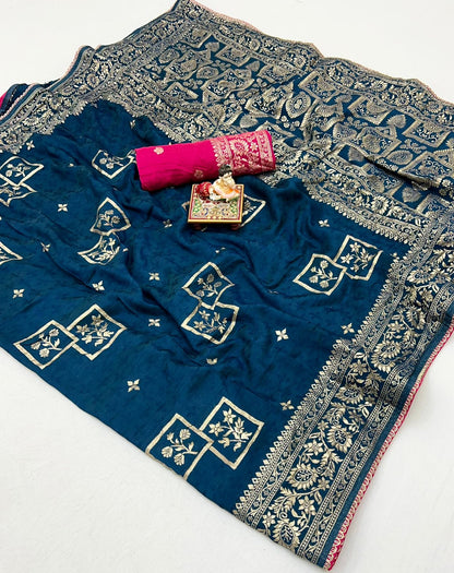 Muslin Silk zari saree