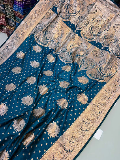 Banarasi silk saree with Pure Banarasi Jari