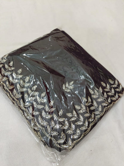 Fendi fabric with diamond stone handwork