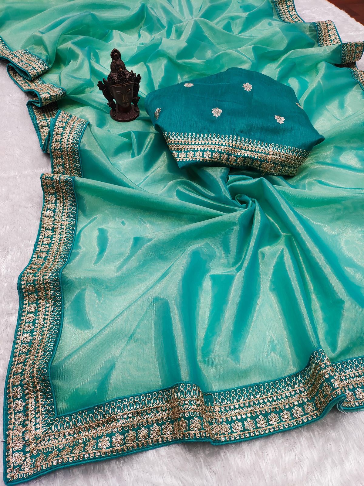 Soft tissue Zari saree