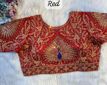PEACOCK BRIDAL BLOUSE