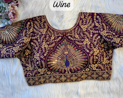 PEACOCK BRIDAL BLOUSE