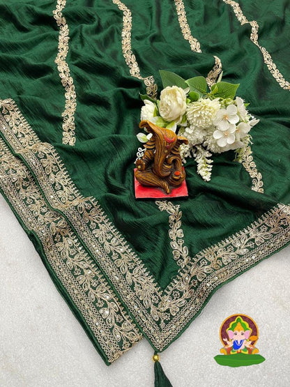 Vichitra silk saree