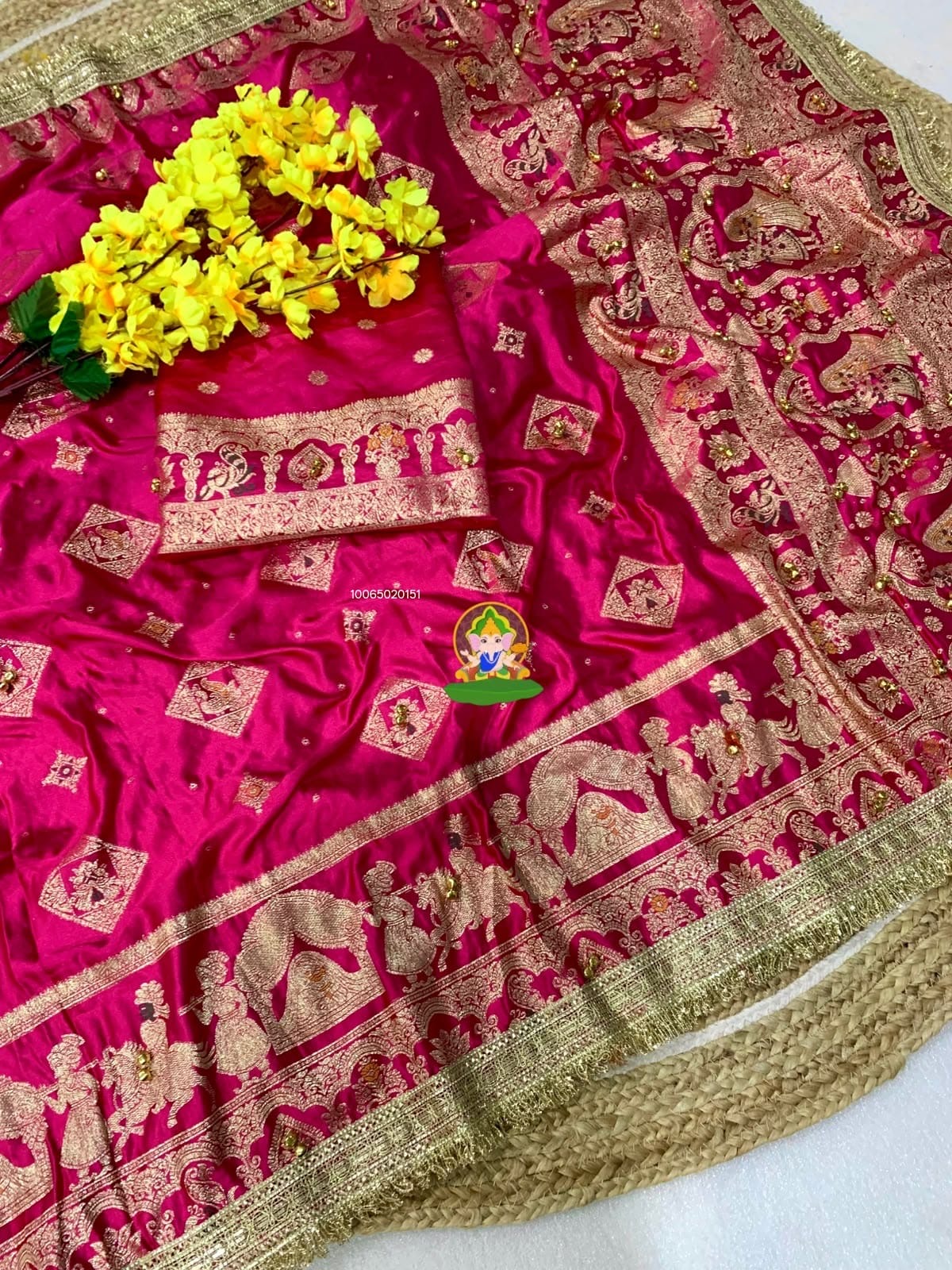 Ghunghroo Viscose Crepe Satin Silk saree