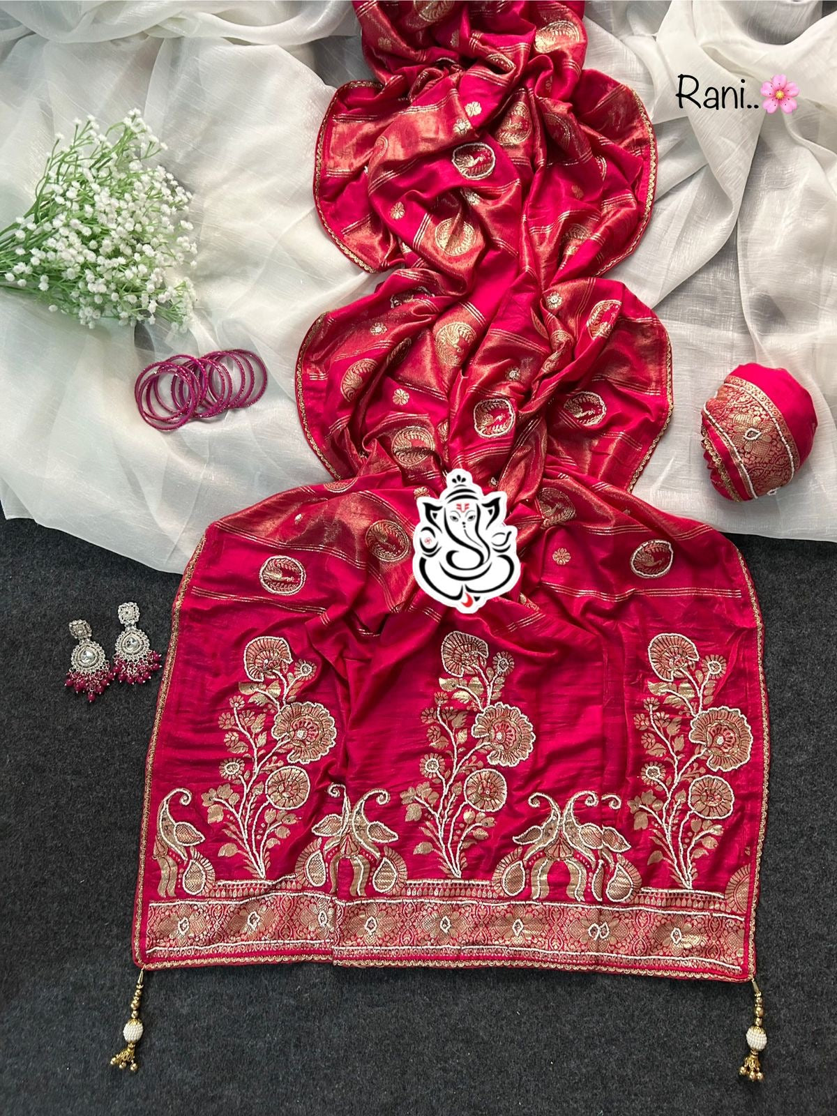 Dolla silk with embroidery saree