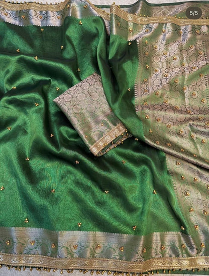 Ghunghroo Tissue saree