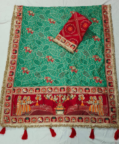 Heavy Vichitra Silk saree