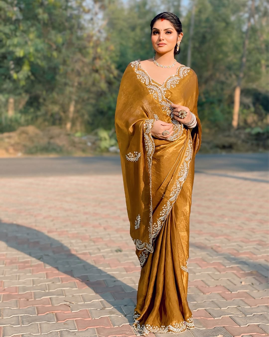 Fendi designer saree