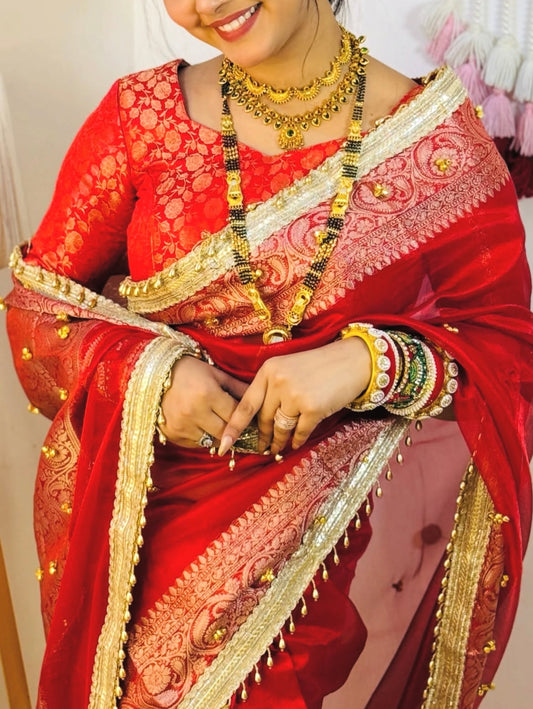 Ghunghroo Tissue saree