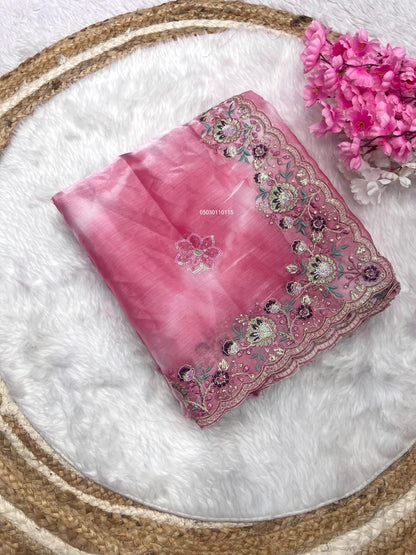 Jimmy Choo embroidery Saree