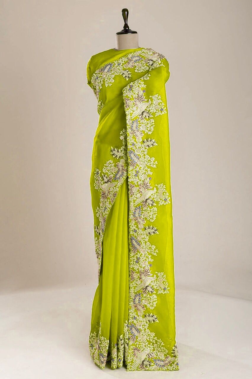 Jimmy Choo Silk Embroidery Saree