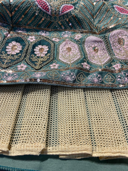 Kasturi Silk Embellished With Heavy Embroidery Lehnga chunni
