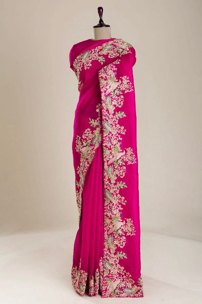 Jimmy Choo Silk Embroidery Saree