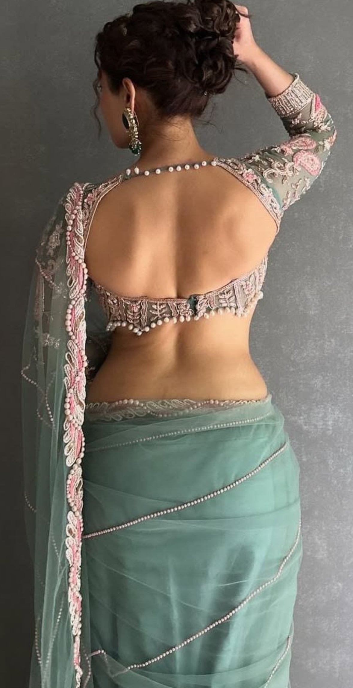 Premium Net Embellished With Beautiful Embroidery,Dori And Sequins
