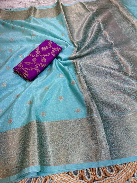 Banarasi soft warm silk fabric