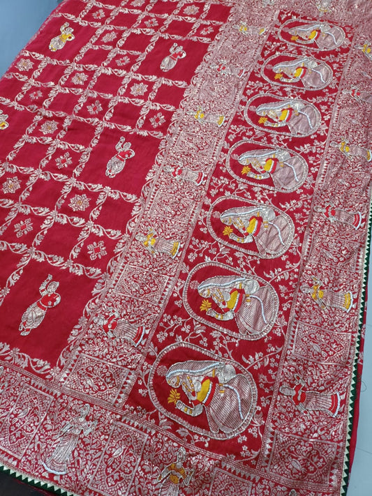 Dola silk with handwork