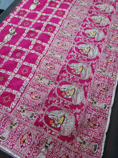 Dola silk with handwork