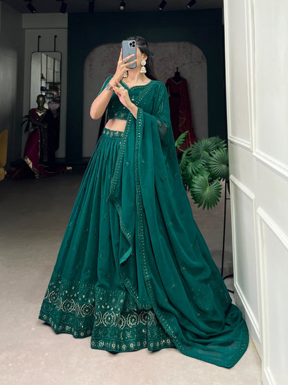 Georgette lehnga