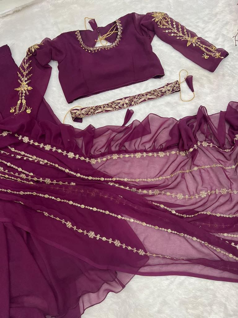 Ready to wear Lehenga with stitched blouse