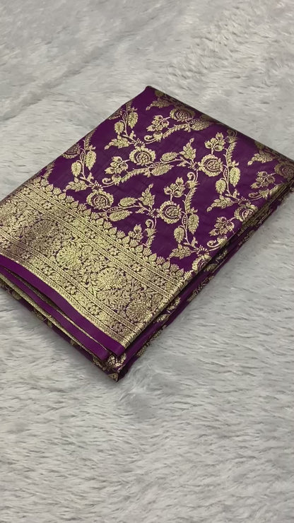 Soft banarasi silk saree