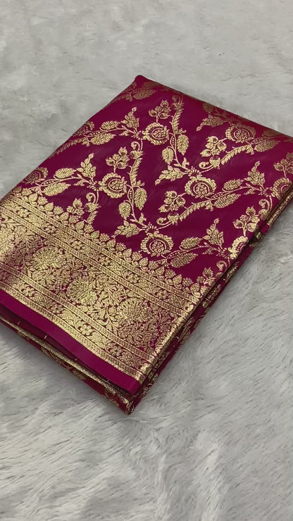 Soft banarasi silk saree