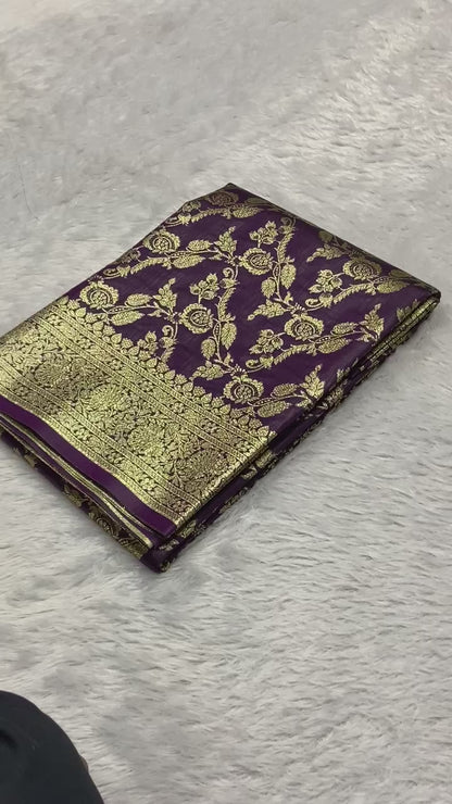 Soft banarasi silk saree