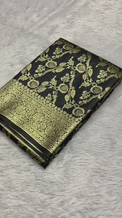 Soft banarasi silk saree