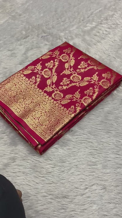 Soft banarasi silk saree